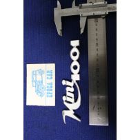 SCRITTA "MINI 1001" METALLO CROMATO