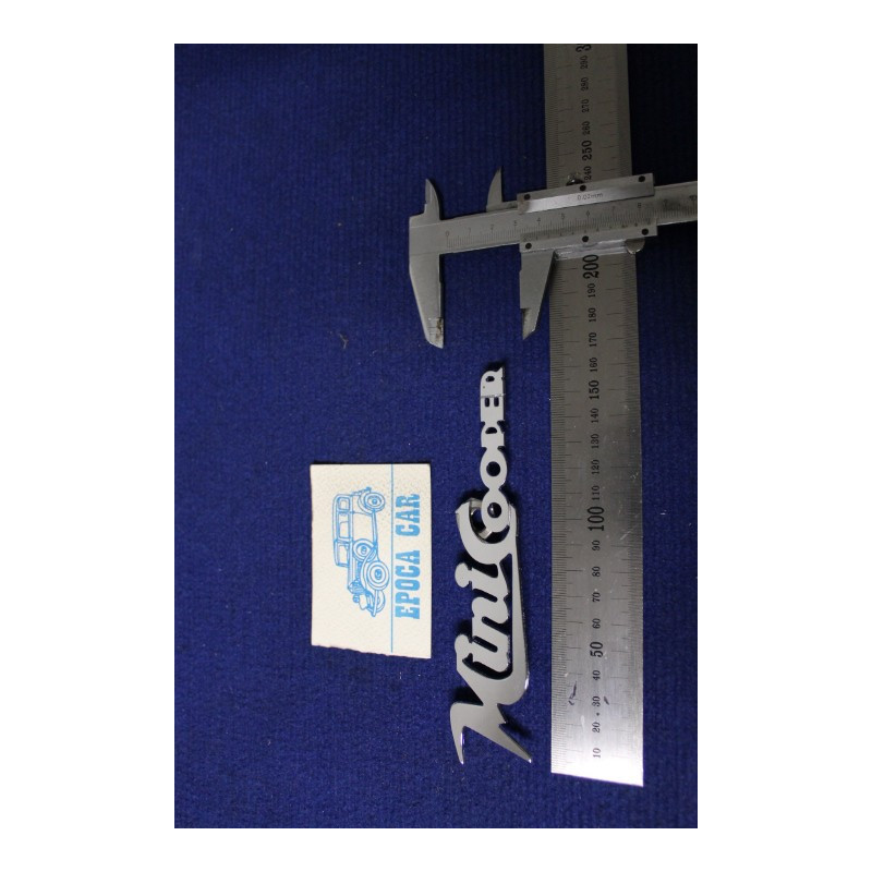 EMBLEM "MINI COOPER" (THIN THICKNESS) METAL CHROME