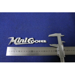 SCRITTA "MINI COOPER" ( SPESSORE FINO) METALLO CROMATO