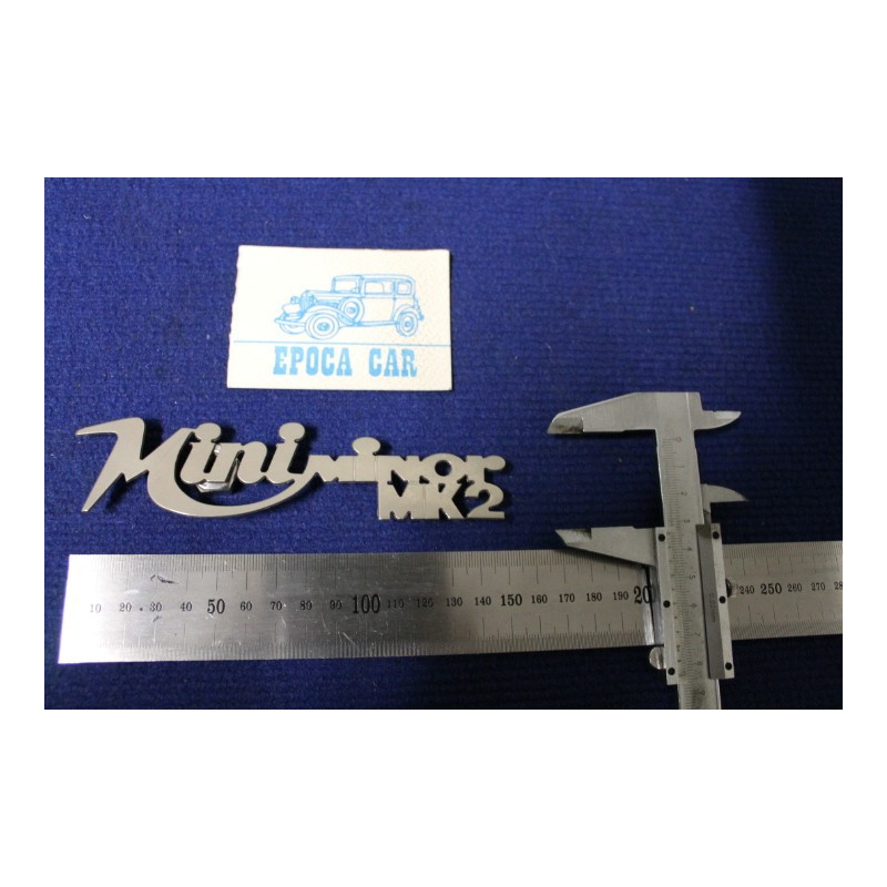 EMBLEM "MINI MINOR MK2" (THIN THICKNESS) METAL