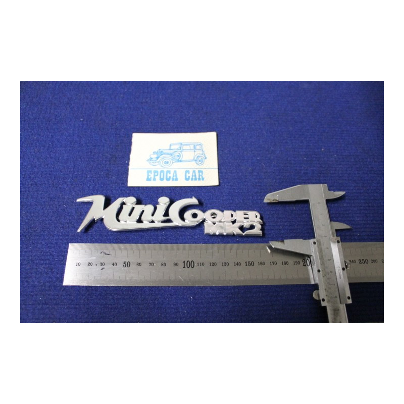 SCRITTA "MINI COOPER MK2" METALLO CROMATO