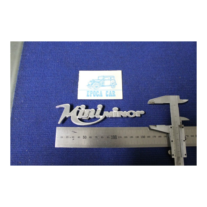 EMBLEM "MINI MINOR" (BIG THICKNESS) METAL CHROME