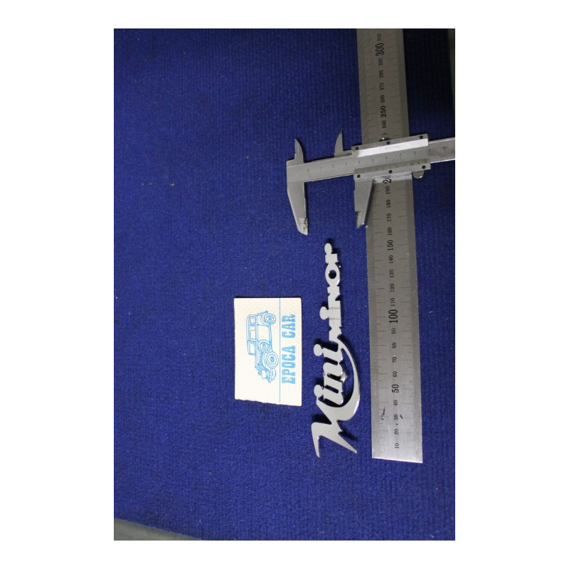 EMBLEM "MINI MINOR" (THIN THICKNESS) METAL 