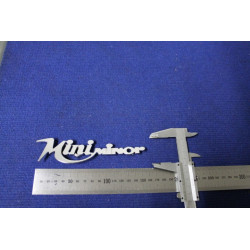 EMBLEM "MINI MINOR" (THIN THICKNESS) METAL 