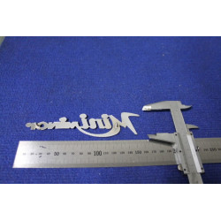 EMBLEM "MINI MINOR" (THIN THICKNESS) METAL 