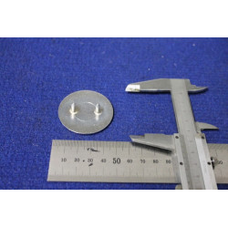 STEMMA ROTONDO "LANCIA" DIAMETRO 44mm METALLO CROMATO