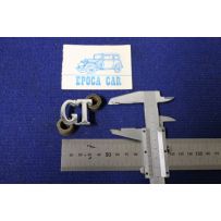 SCRITTA "GT"   METALLO CROMATO