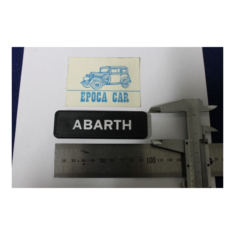 SCRITTA "ABARTH" LATERALE X A112  PLASTICA NERA