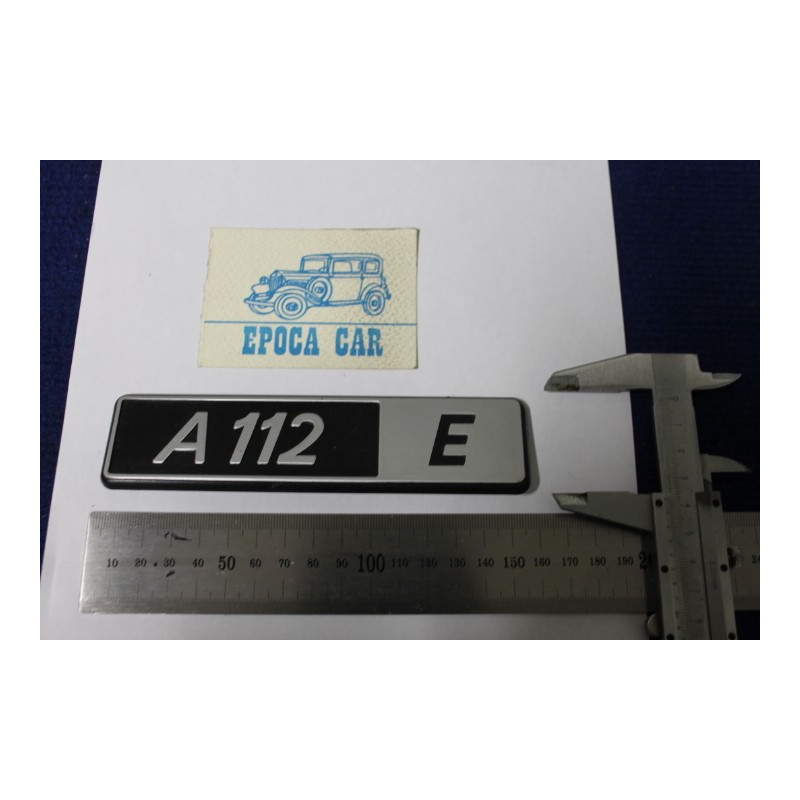 SCRITTA "A112 E"   PLASTICA