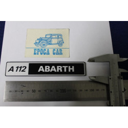 SCRITTA "A112 ABARTH" (SPESSORE FINO)   PLASTICA