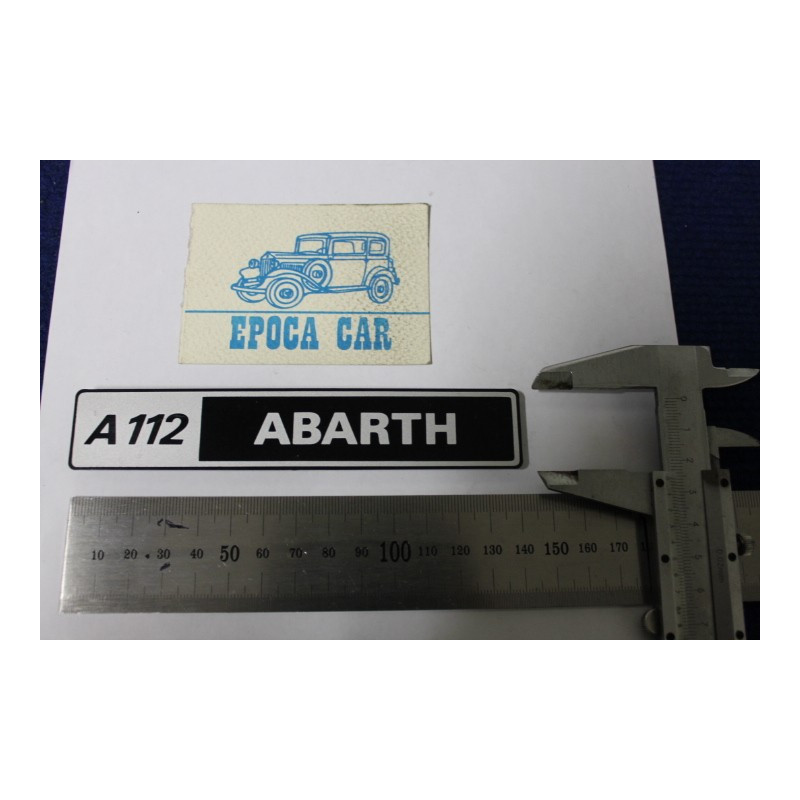 EMBLEM "A112 ABARTH" (THIN THICKNESS) PLASTIC