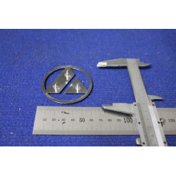BADGE  AUTOBIANCHI  60mm DIAMETER   PLASTIC