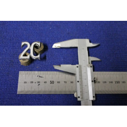 SCRITTA "2C"   METALLO CROMATO