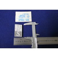 SCRITTA "1,3 S"    METALLO CROMATO