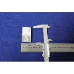 EMBLEM "1,3 S"   METAL CHROME