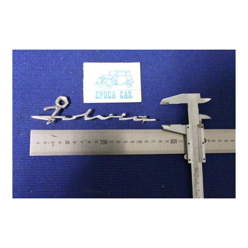 SCRITTA "FULVIA" IN CORSIVO (X CRUSCOTTO)   METALLO CROMATO