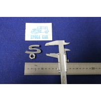 SCRITTA "S" PER FULVIA ZAGATO 1300  METALLO CROMATO