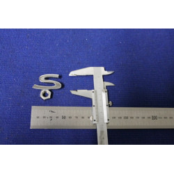 EMBLEM "S" FOR FULVIA ZAGATO 2300   METAL CHROME