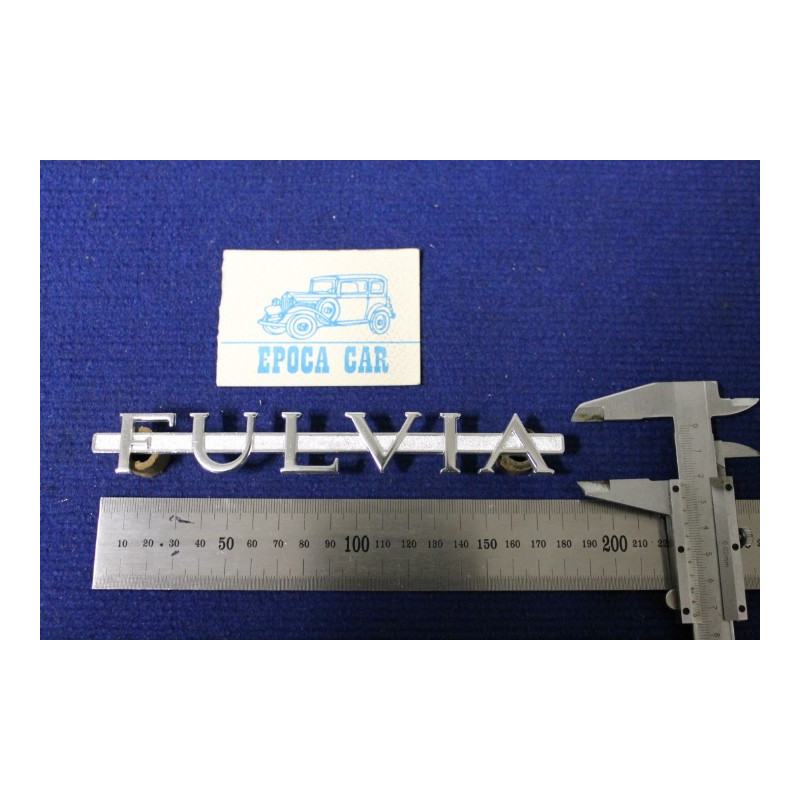 SCRITTA "FULVIA"  METALLO CROMATO