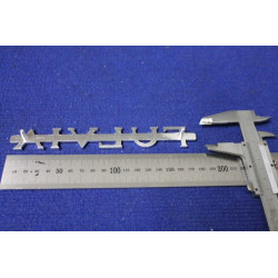 SCRITTA "FULVIA"  METALLO CROMATO