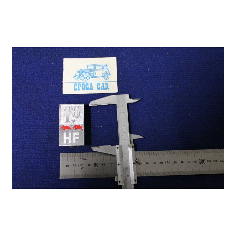 EMBLEM "1,6 HF"   METAL CHROME