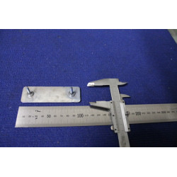 SCRITTA "2000" METALLO CROMATO  SFONDO BLU