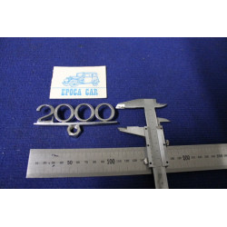 SCRITTA "2000"  METALLO CROMATO