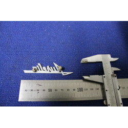 SCRITTA "AURELIA"   METALLO CROMATO