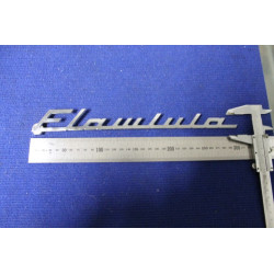 SCRITTA "FLAMINIA" METALLO CROMATO