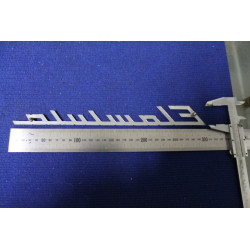 EMBLEM "FLAMINIA"   METAL CHROME