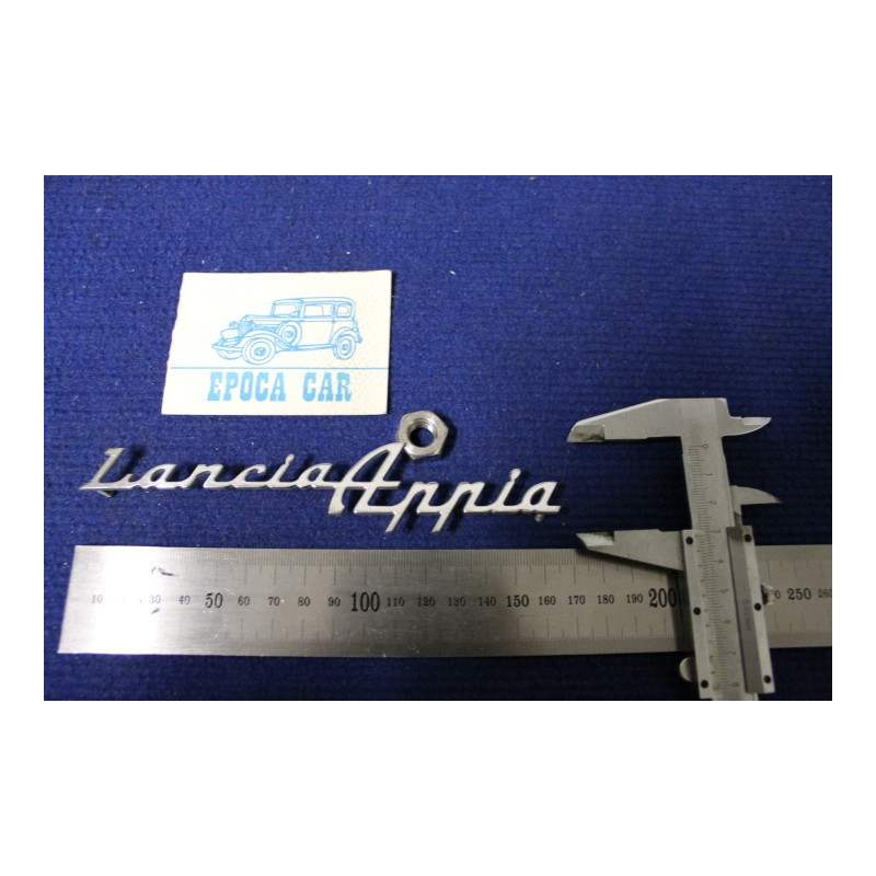 SCRITTA "LANCIA APPIA"   METALLO CROMATO