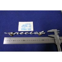 SCRITTA "SPECIAL"  IN CORSIVO   METALLO CROMATO