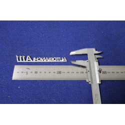 SCRITTA "AUTOBIANCHI A 111" METALLO CROMATO