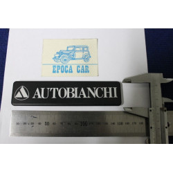 EMBLEM "AUTOBIANCHI"  BLACK PLASTIC