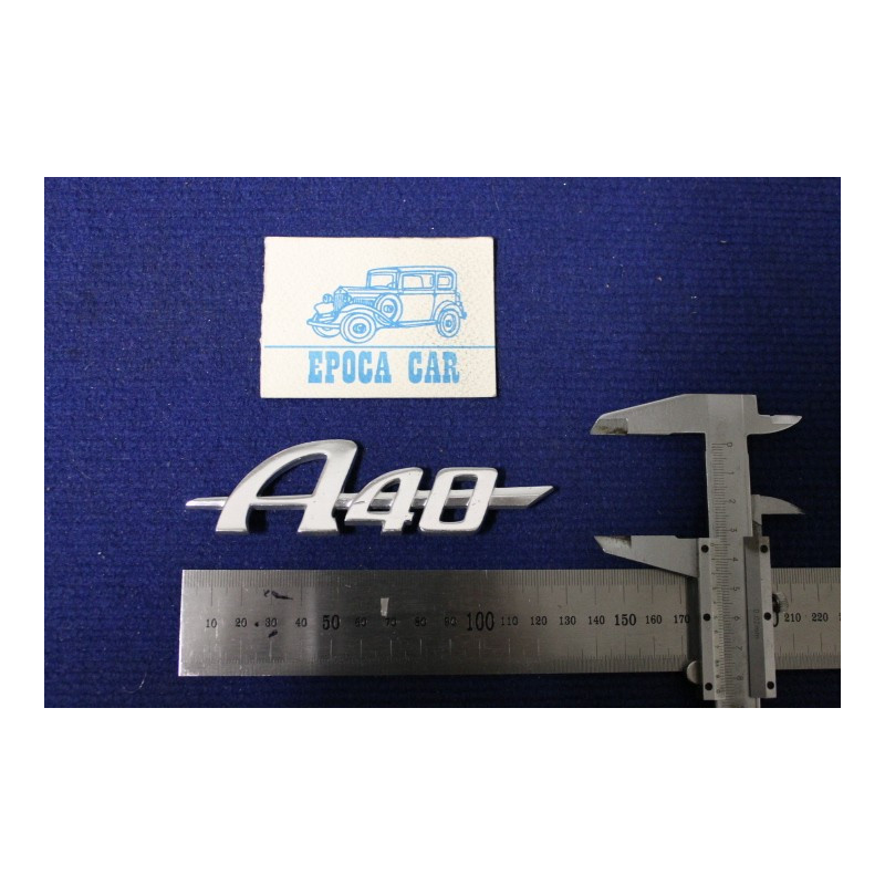 EMBLEM "A 40"   METAL CHROME