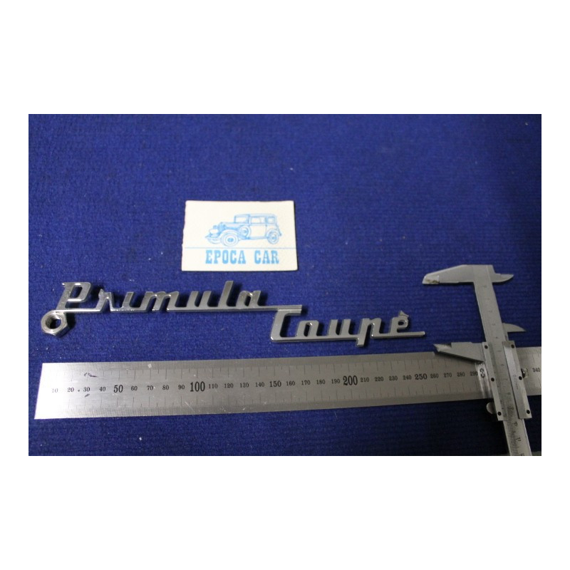 EMBLEM "PRIMULA COUPE'" METAL CHROME