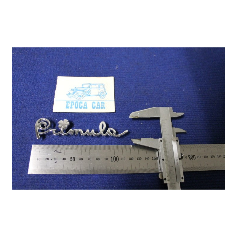 EMBLEM "PRIMULA" (SMALL TYPE 115 mm)  METAL CHROME