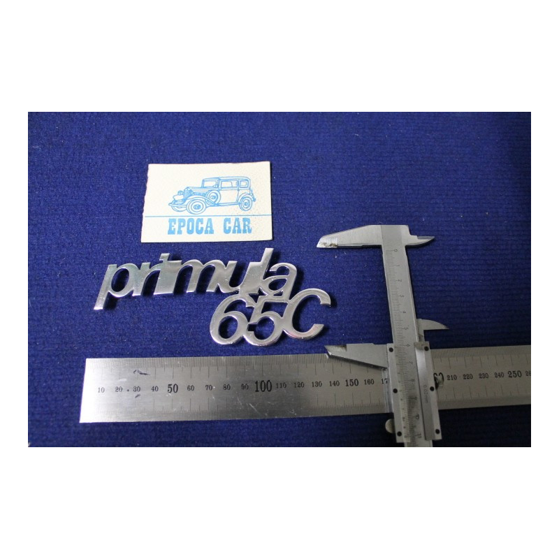 SCRITTA "PRIMULA 65 C"  METALLO CROMATO