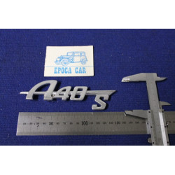 EMBLEM "A 40 S"   METAL CHROME
