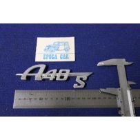 SCRITTA "A 40 S"   METALLO CROMATO