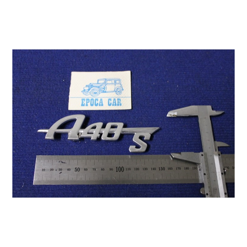 SCRITTA "A 40 S"   METALLO CROMATO