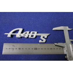 SCRITTA "A 40 S"   METALLO CROMATO