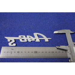 SCRITTA "A 40 S"   METALLO CROMATO