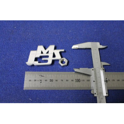 EMBLEM "JM3 S"   METAL CHROME