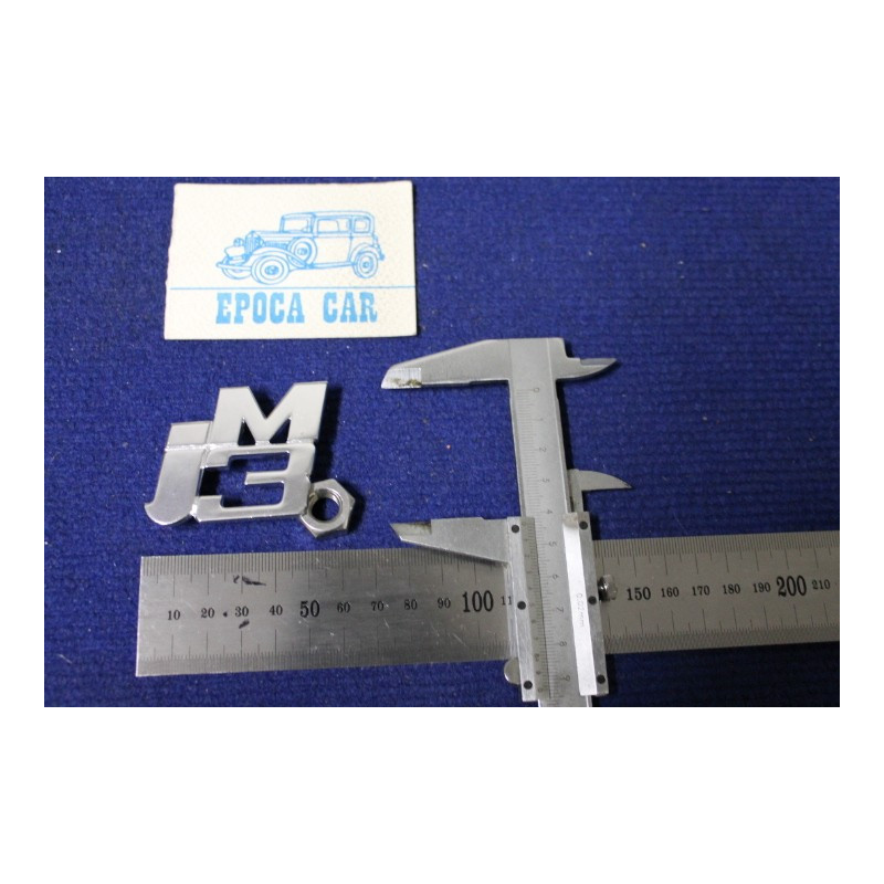 SCRITTA "JM3" METALLO CROMATO