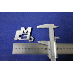 SCRITTA "JM3" METALLO CROMATO