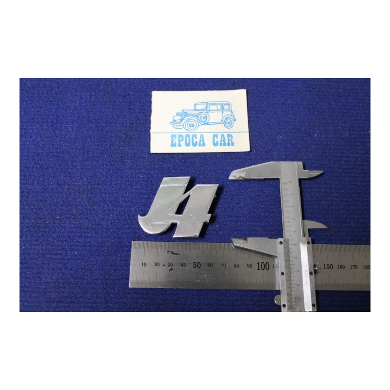 SCRITTA "J4"   METALLO CROMATO