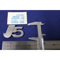 EMBLEM "J5"  ( BIG TYPE HEIGHT 50 mm) METAL CHROME