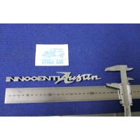 SCRITTA "INNOCENTI AUSTIN"   METALLO CROMATO