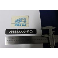 EMBLEM "MINI 90"  BLACK METAL
